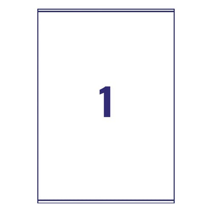 Avery Ultragrip Laser Parcel Labels 199.6 x 289.1mm 1 Per Sheet White (Pack of 500) L7167-500