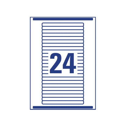 Avery Laser Eurofolio Label 134x11mm White (Pack of 600) L7170-25
