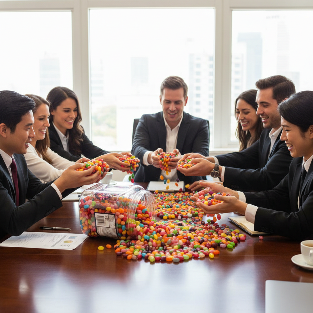 The Jelly Bean Factory Bean Tub | Gluten Free | 36 Flavour Mixed | 1 x 1.4kg Tub