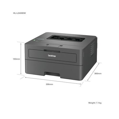 Brother HL-L2400DW A4 Wireless Mono Laser Printer HLL2400DWZU1