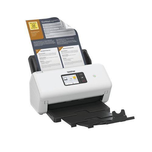 Brother ADS-4550W Desktop Document Scanner with Wired and Wireless Connectivity ADS4550WZU1