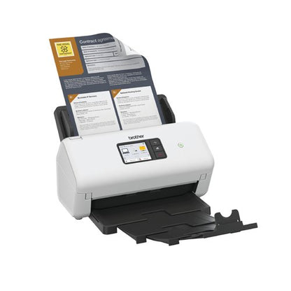 Brother ADS-4550W Desktop Document Scanner with Wired and Wireless Connectivity ADS4550WZU1