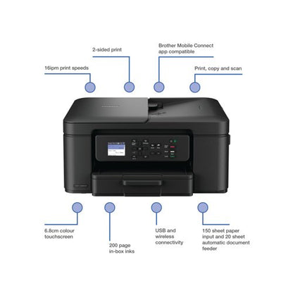 Brother DCP-J1460DW 3-in-1 Wireless Colour Inkjet Printer DCPJ1460DWZU1