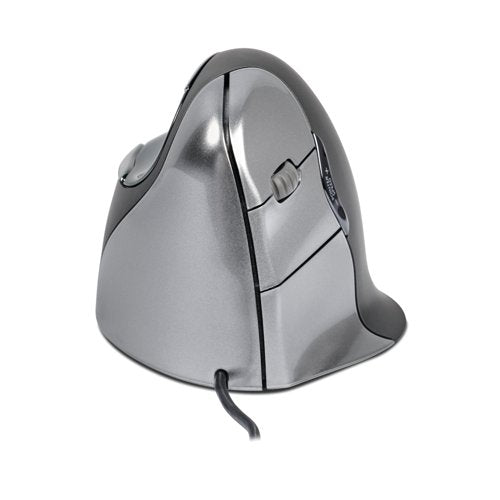 BakkerElkhuizen Evoluent4 Wired Left Handed Vertical Mouse Medium Black/Grey/Silver BNEEVL4