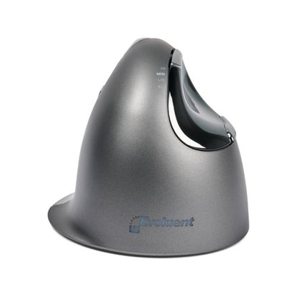 BakkerElkhuizen Evoluent4 Wired Left Handed Vertical Mouse Medium Black/Grey/Silver BNEEVL4