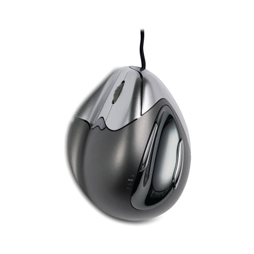 BakkerElkhuizen Evoluent4 Wired Left Handed Vertical Mouse Medium Black/Grey/Silver BNEEVL4