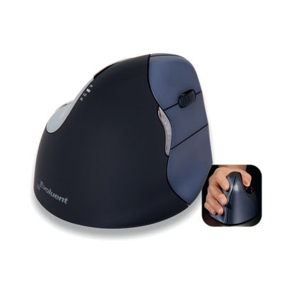 BakkerElkhuizen Evoluent4 Right Hand Wireless Mouse Black BNEEVR4W