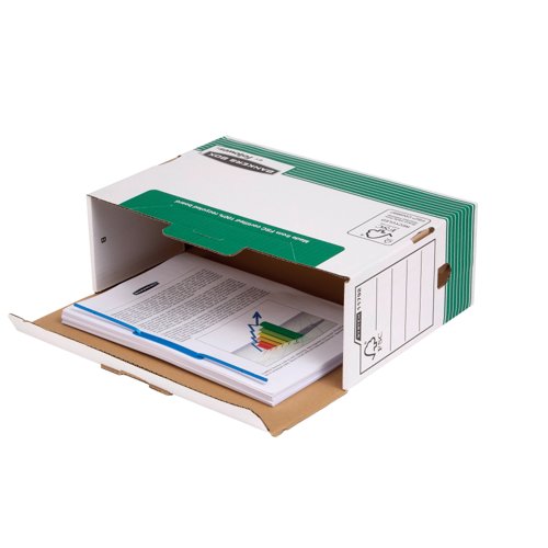 Bankers Box Transfer File 120mm Foolscap Green (Pack of 10) 1179201