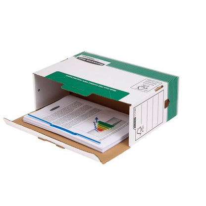 Bankers Box Transfer File 120mm Foolscap Green (Pack of 10) 1179201