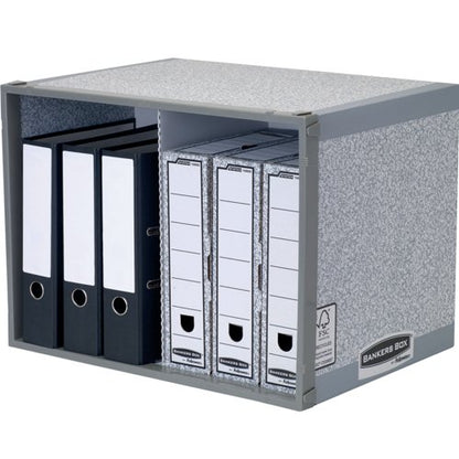 Bankers Box System Stax File Heavy Duty Storage Unit Grey (Pack of 5) 01850