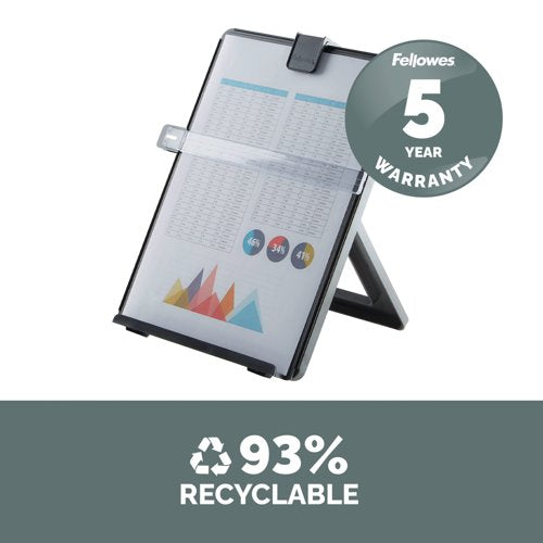 Fellowes Workstation Document Holder Black 21106