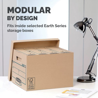 Bankers Box Earth Series Transfer File A4 100x315x250mm Brown (Pack of 20) 4470201