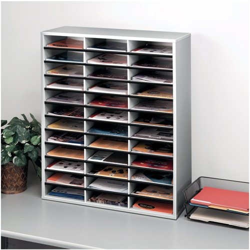 Fellowes Literature Sorter A4 36 Compartments Dove Grey 25061
