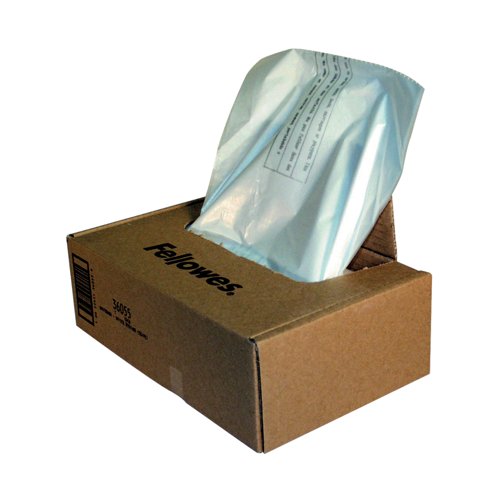 Fellowes Shredder Waste Bags 100-165L Approx (Pack of 50) 36055