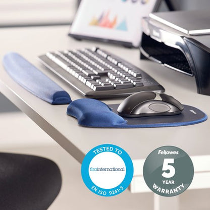 Fellowes Memory Foam Keyboard Wrist Support Sapphire Blue 9178401