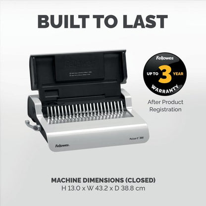Fellowes Pulsar-E 300 A4 Electric Comb Binding Machine 5620701