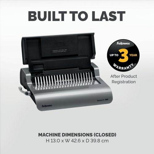 Fellowes Quasar-E 500 Electric Comb Binding Machine 5620901