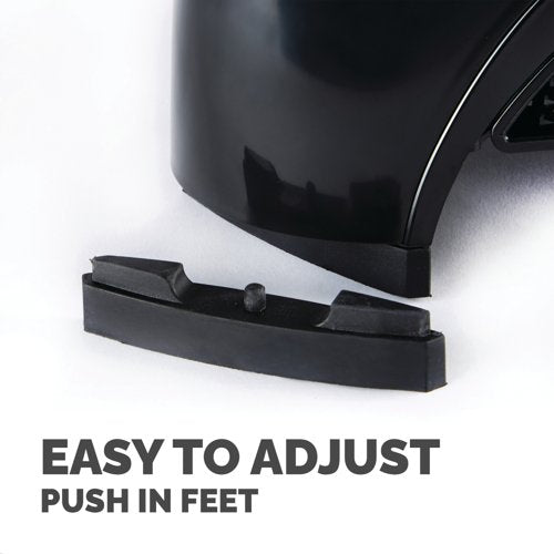 Fellowes Smart Suites Height Adjustable Monitor Riser Black/Silver 8020801