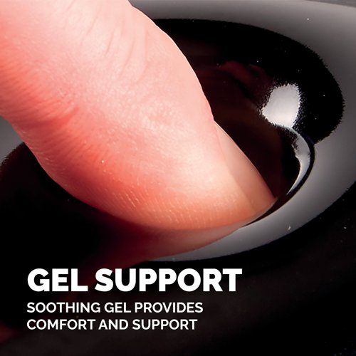 Fellowes Crystal Gel Keyboard Wrist Support Black 9112201