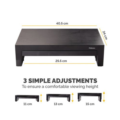 Fellowes Designer Suites Monitor Stand Black 8038101