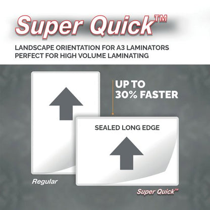 Fellowes SuperQuick Lamg Pouch A4 160mi Gloss Pack of 100 5306207