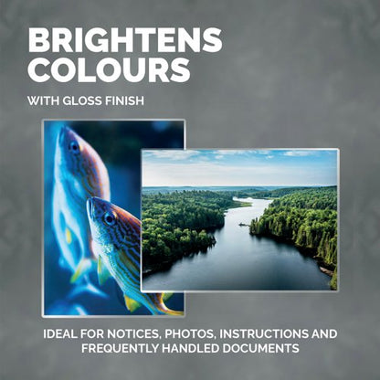 Fellowes Apex A4 Light Duty Laminating Pouches Clear (Pack of 100) 6003201