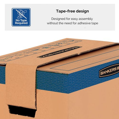Bankers Box SmoothMove Prime Moving Box 127L XL Brown/Blue (Pack of 5) 6205401