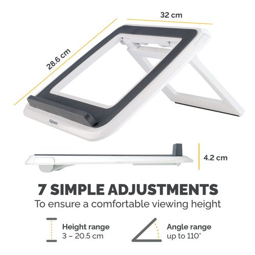 Fellowes I-Spire Series Laptop Quick Lift White 8210101