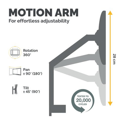 Fellowes Platinum Series Dual Monitor Arm Black 8042501