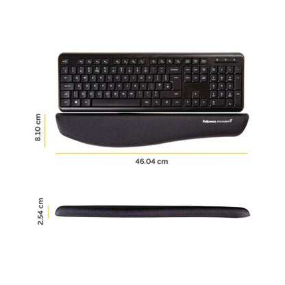 Fellowes Plush Touch Keyboard Wrist Support Black 9252103