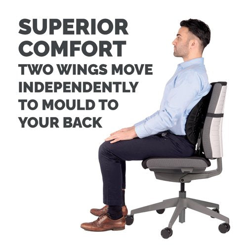 Fellowes Back Angel Back Support Black 8026401