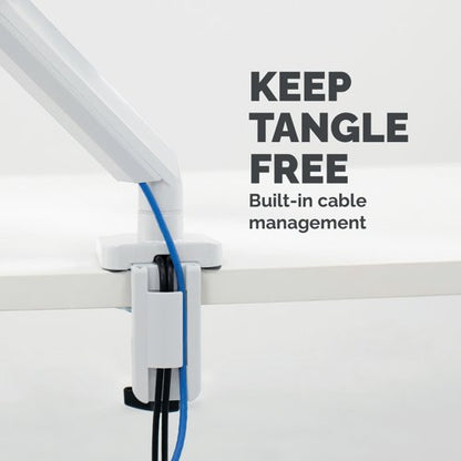 Fellowes Platinum Series Single Monitor Arm White 8056201