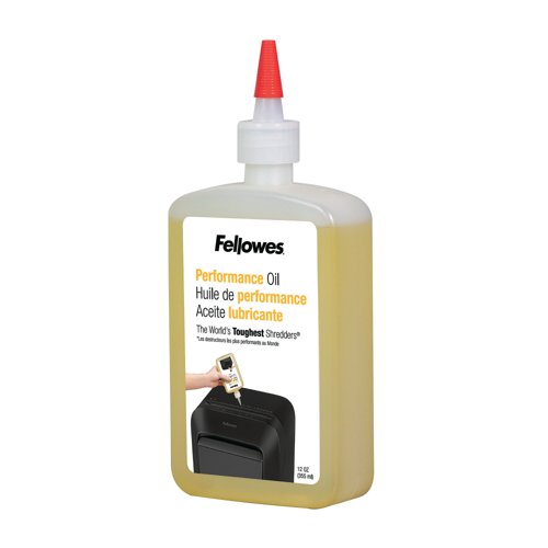 Fellowes Powershred Shredder Oil Light Amber 335ml Bottle 3608601
