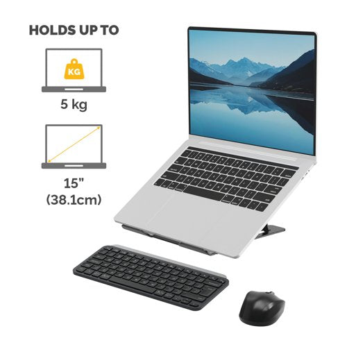 Fellowes Alumia Portable Laptop Stand Black 100138868