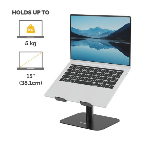 Fellowes Alumia Desk Based Laptop Stand Black 100138881