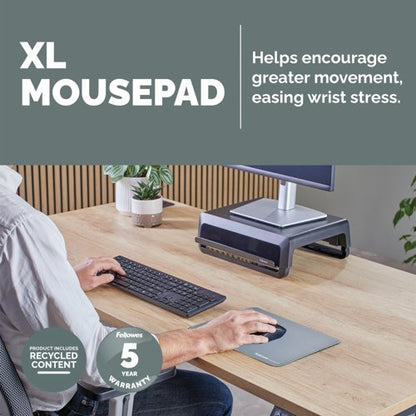 Fellowes Breyta XL Fabric Mouse Pad Marine 100139317