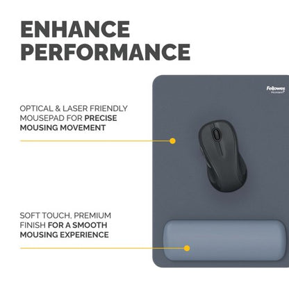 Fellowes Breyta XL Mouse Pad Wrist Rest Marine 100142562