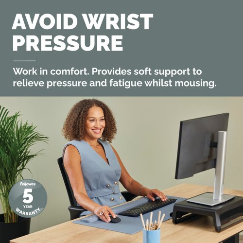 Fellowes Breyta Palm Wrist Rest Marine 100142567