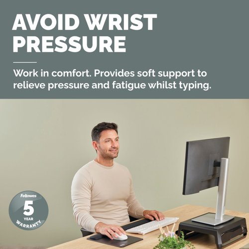 Fellowes Breyta Keyboard Wrist Rest Black 100142575