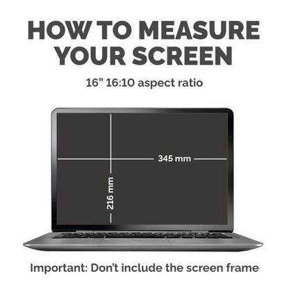Fellowes PrivaScreen Privacy Filter Widescreen 16 Inch Black 100142716