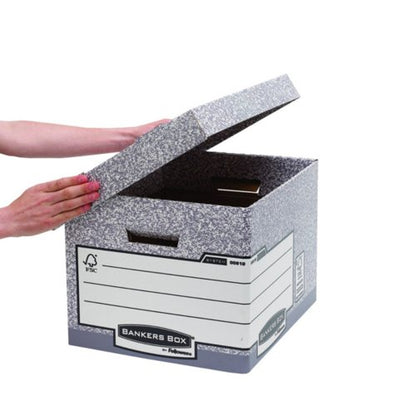 Bankers Box Storage Box Standard Grey (Pack of 10) 00810-FF