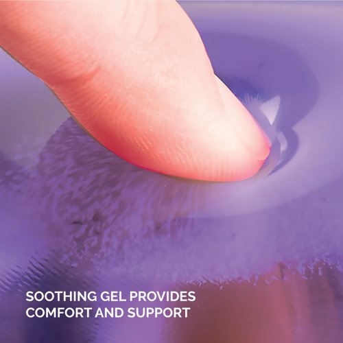 Fellowes Crystals Gel Keyboard Wrist Support Purple 91437