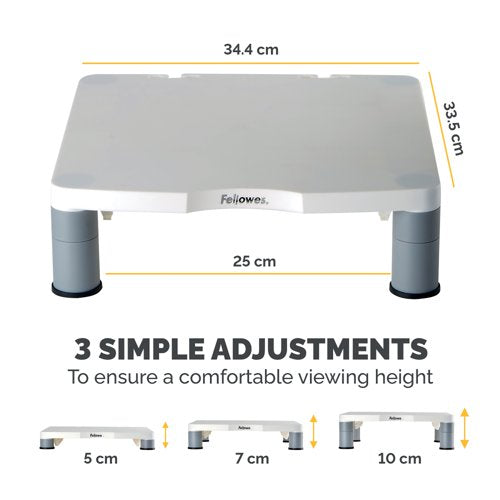 Fellowes Standard Monitor Stand Platinum 91712
