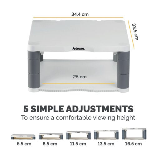 Fellowes Premium Monitor Stand Platinum 9171701
