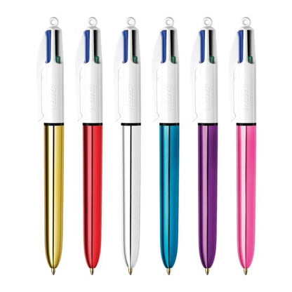 Bic 4 Colours Ballpoint Pens Medium Point Assorted (12 Pack) 964775