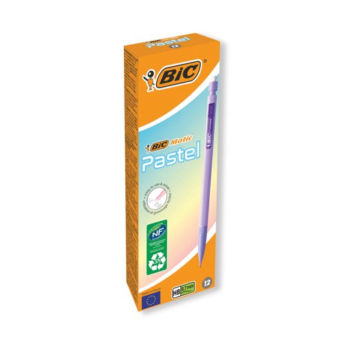 Bic Matic Mechanical Pencil 0.7 Pastel (Pack of 12) 511060