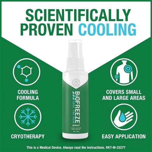 Biofreeze Spray Pump Muscle/Joint Pain Relief 118ml 3210166