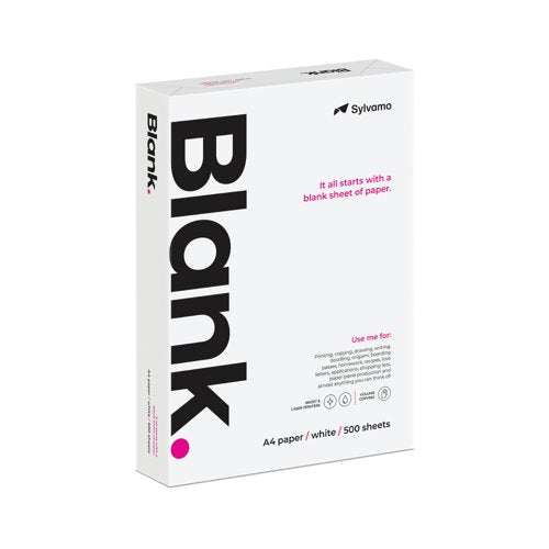 Blank A4 White Copier Paper (Pack of 2500) BLANK070X701