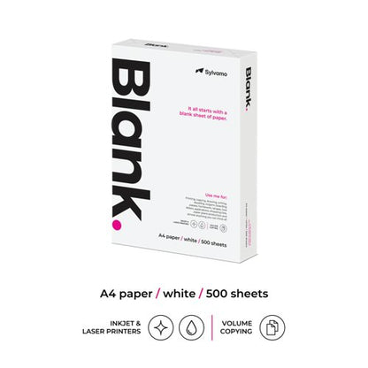 Blank A4 White Copier Paper (Pack of 2500) BLANK070X701