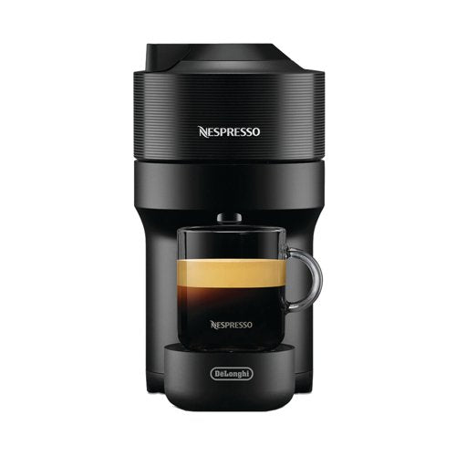 Nespresso Vertuo Pop Coffee Machine Bundle Pack Black ENV90.B + Caps